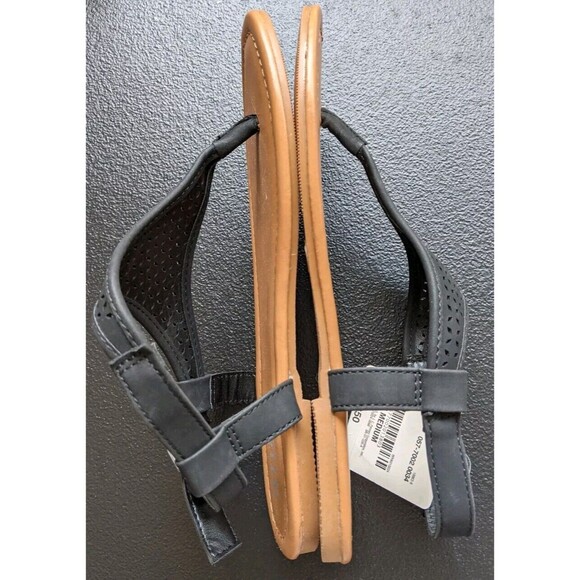 A.N.A A New Approach Sabrina Sandal Thong Black Size 6 - Picture 5 of 10